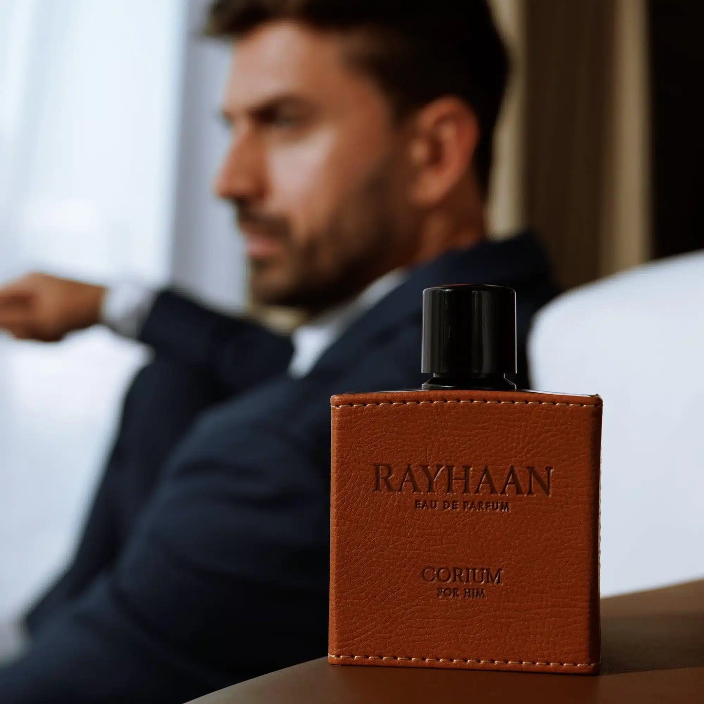 Rayhaan Corium 100ml Eau de Parfum by Rayhaan perfume bottle close up
