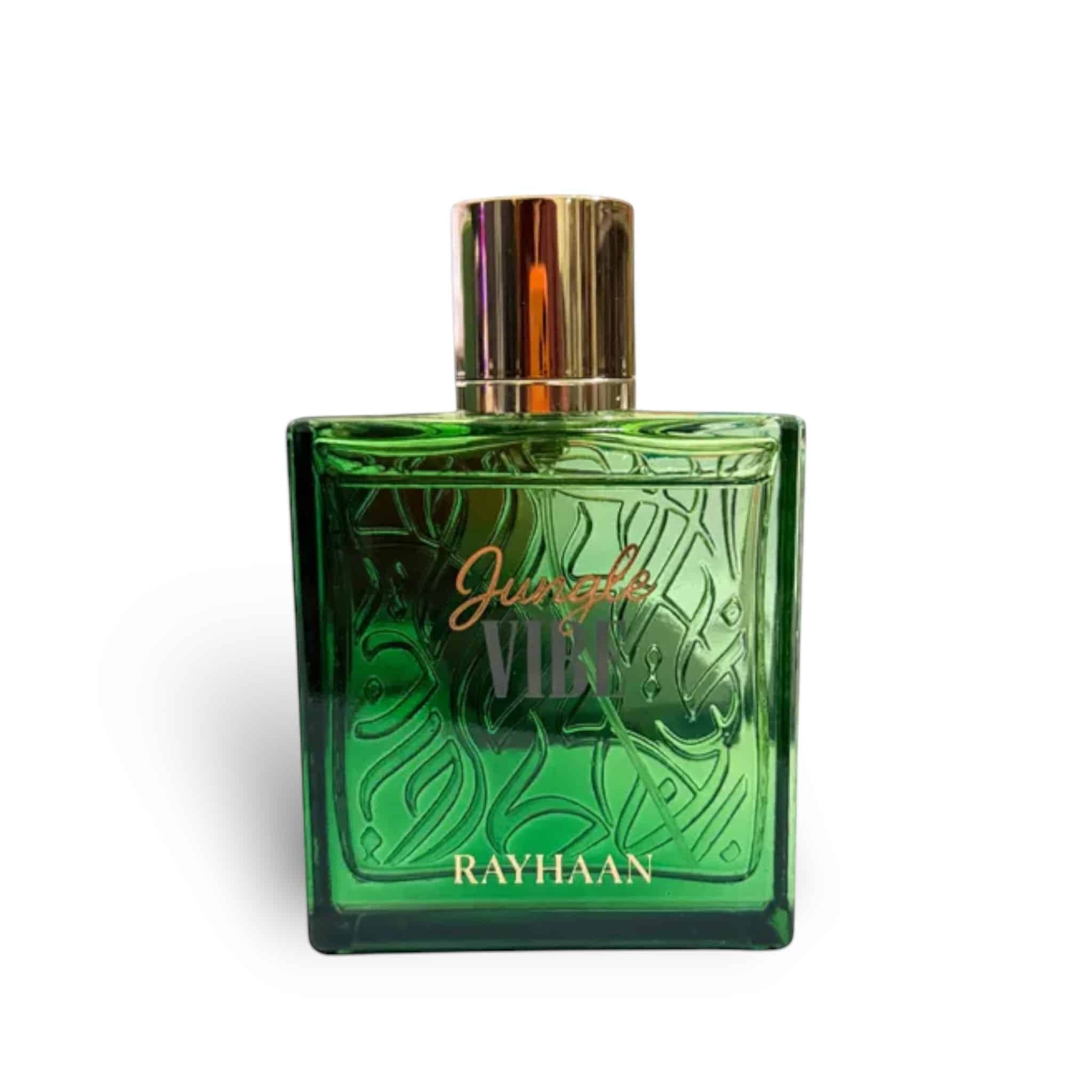Rayhaan Jungle Vibe 100ml Eau de Parfum by Rayhaan perfume bottle close up