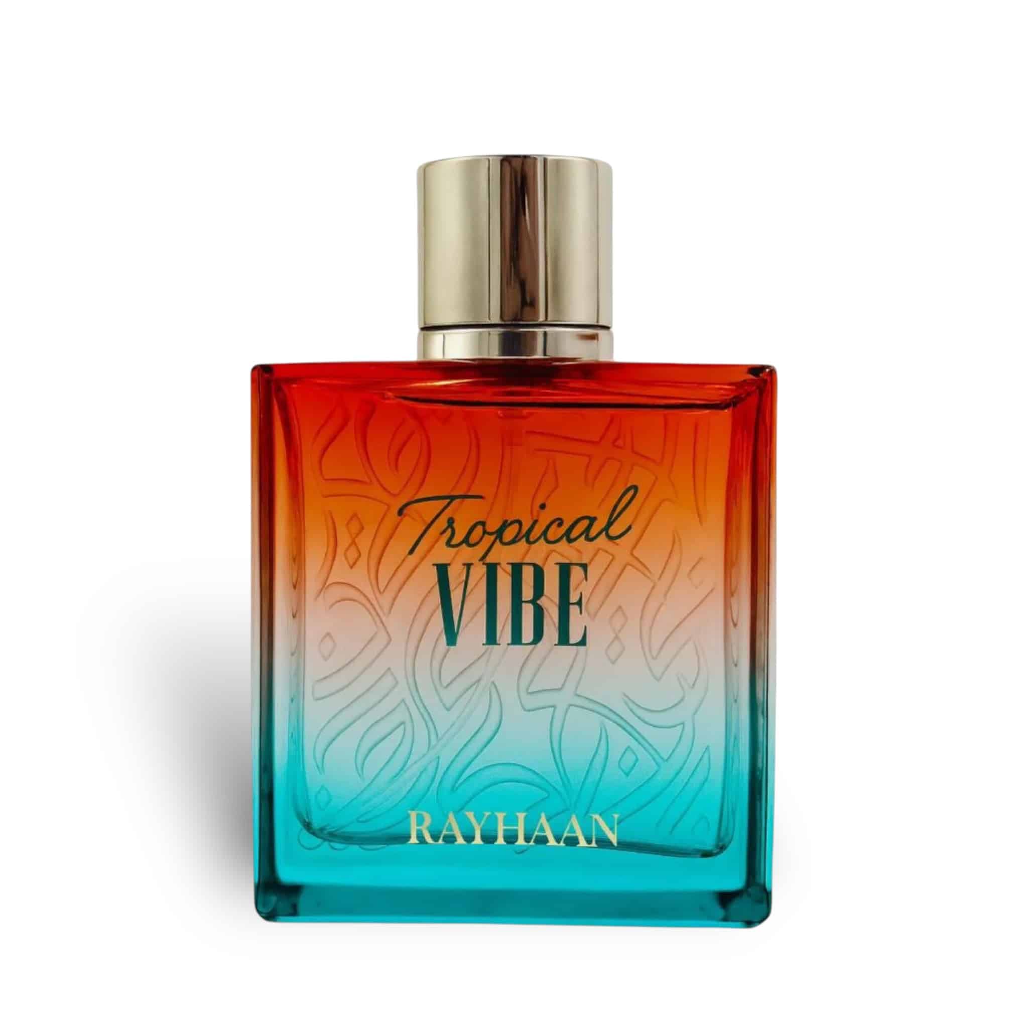 Rayhaan Tropical Vibe 100ml Eau de Parfum by Rayhaan fragrance packaging front view