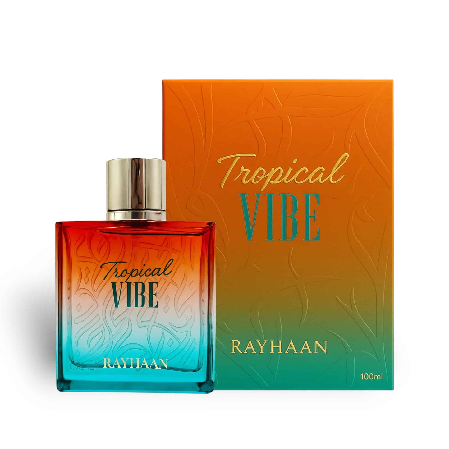 Rayhaan Tropical Vibe 100ml Eau de Parfum by Rayhaan bottle and box