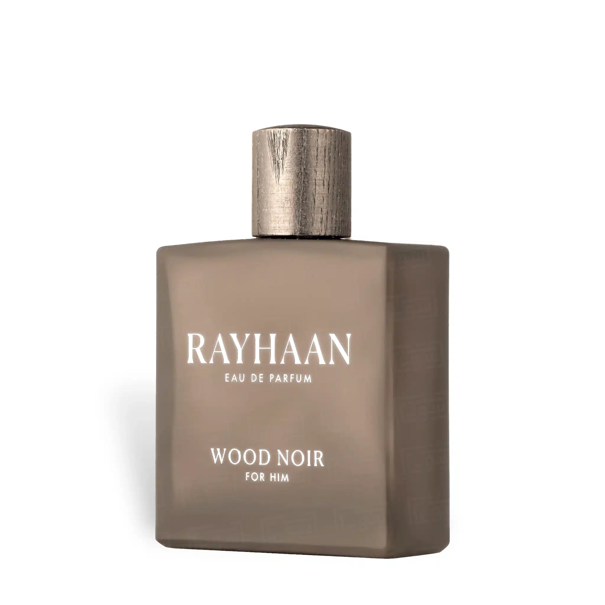Rayhaan Wood Noir 100ml Eau de Parfum by Rayhaan perfume bottle close up