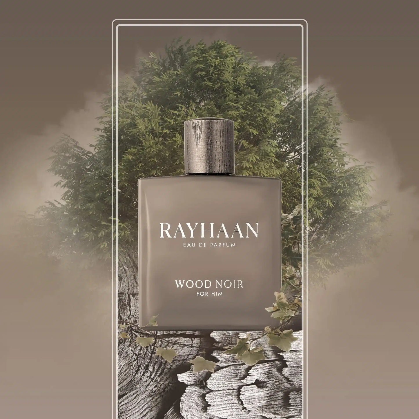 Rayhaan Wood Noir 100ml Eau de Parfum by Rayhaan perfume bottle close up