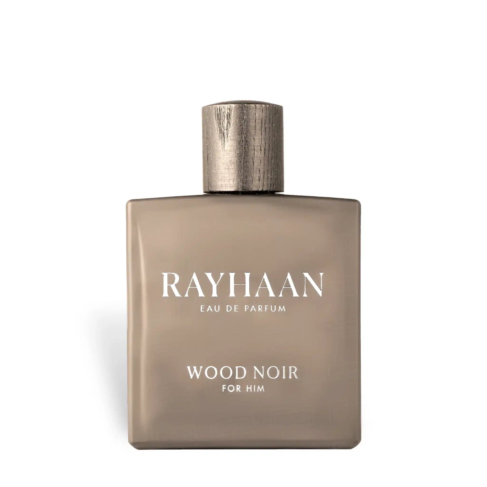 Rayhaan Wood Noir 100ml Eau de Parfum by Rayhaan bottle and box