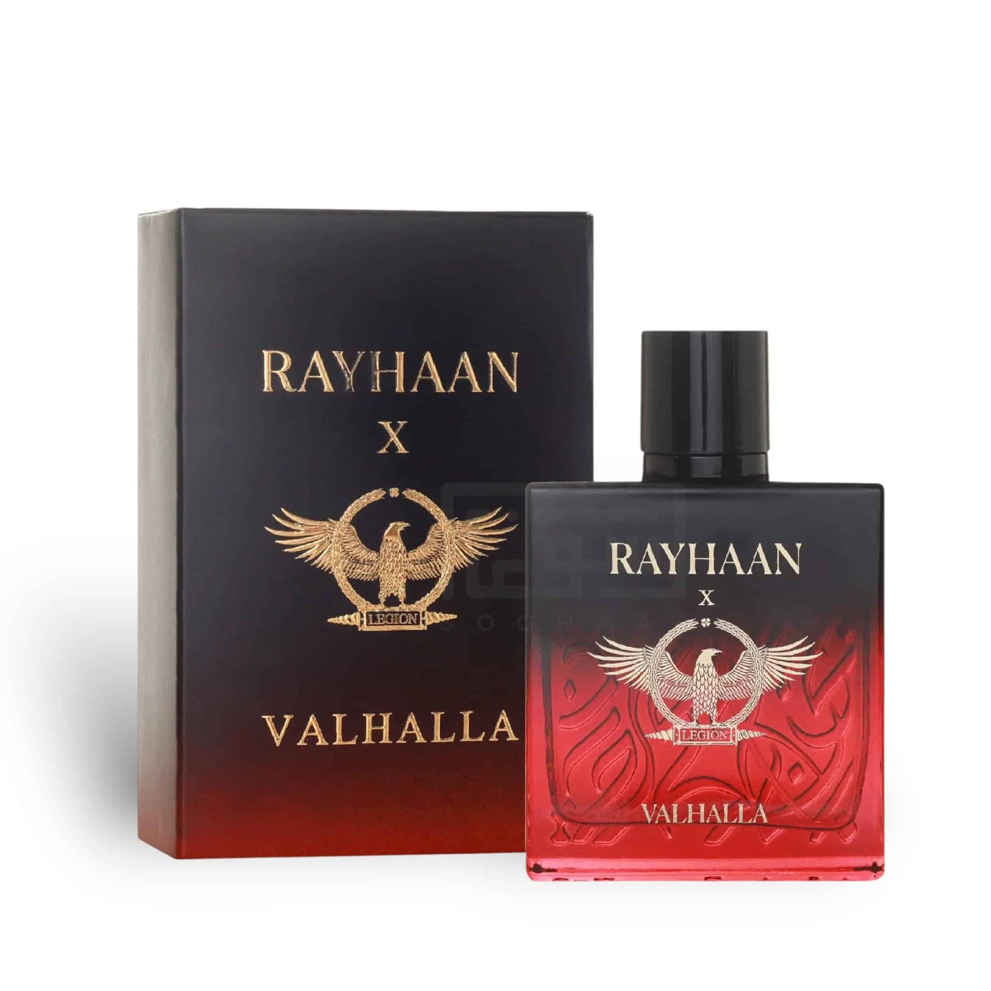 Rayhaan X Valhalla 100ml Eau de Parfum by Rayhaan bottle and box