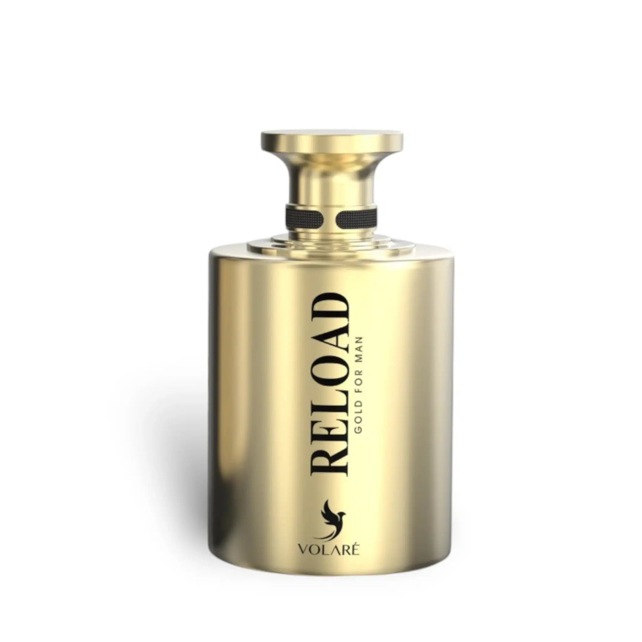 Reload Gold 100ml Eau de Parfum by Lattafa fragrance packaging front view