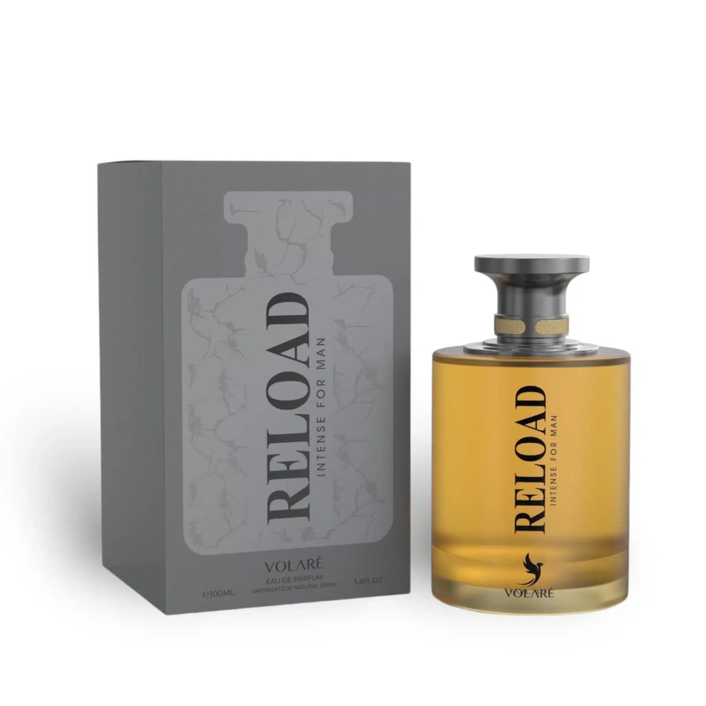 Reload Intense 100ml Eau de Parfum by Lattafa bottle and box
