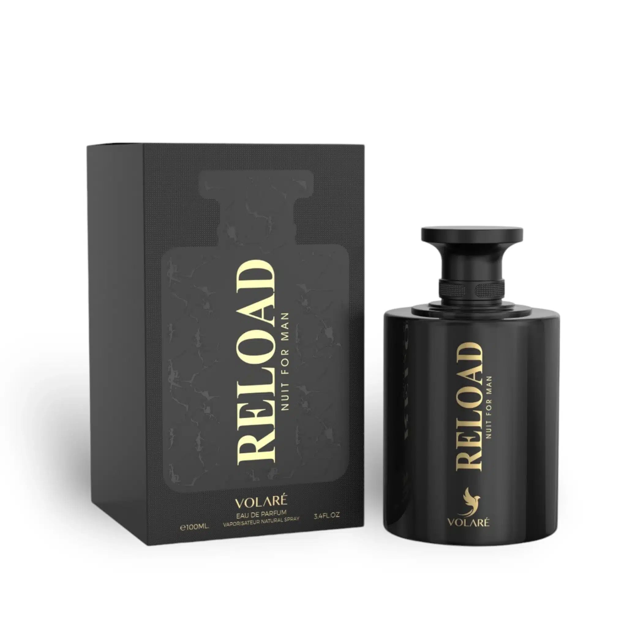 Reload Nuit 100ml Bukhoor Incense by Lattafa bottle and box