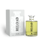Reload Silver 100ml Eau de Parfum by Lattafa bottle and box