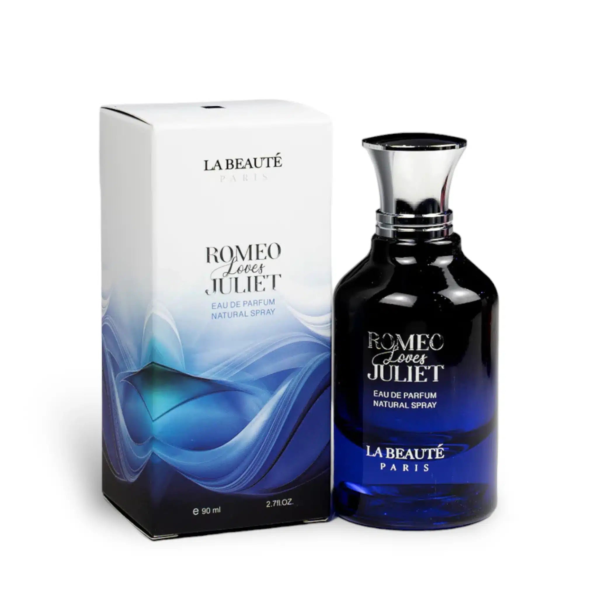 Romeo Loves Juliet 90ml Eau de Parfum by La Beaute Paris bottle and box