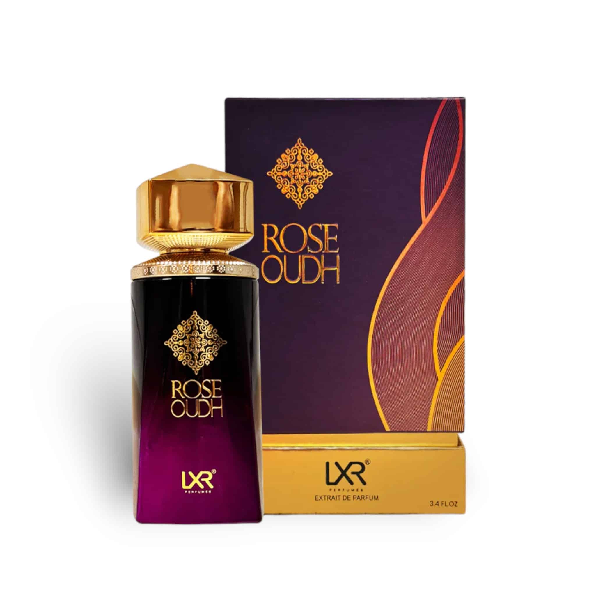 Rose Oudh 100ml Extrait de Parfum by LXR bottle and box