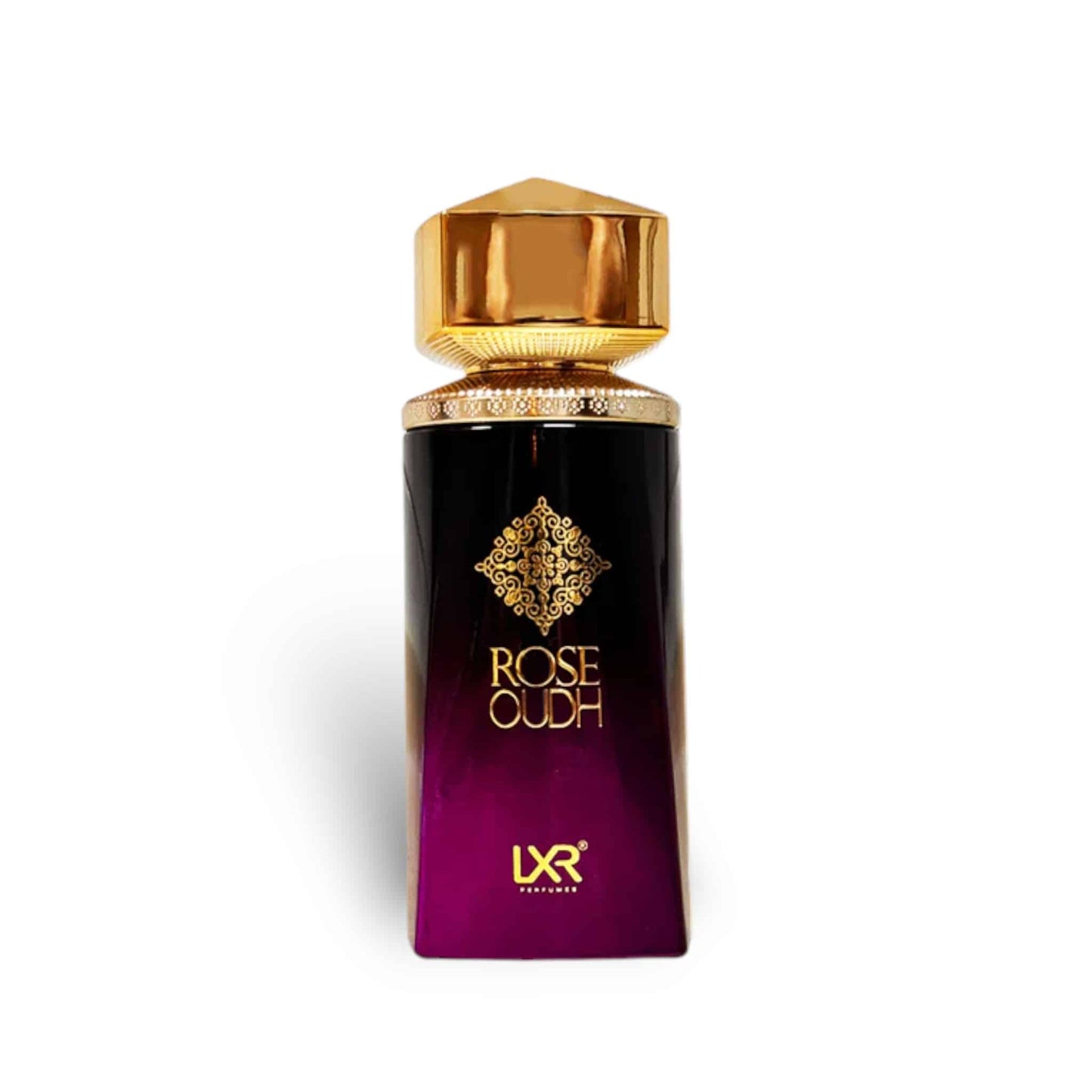 Rose Oudh 100ml Extrait de Parfum by LXR fragrance packaging front view