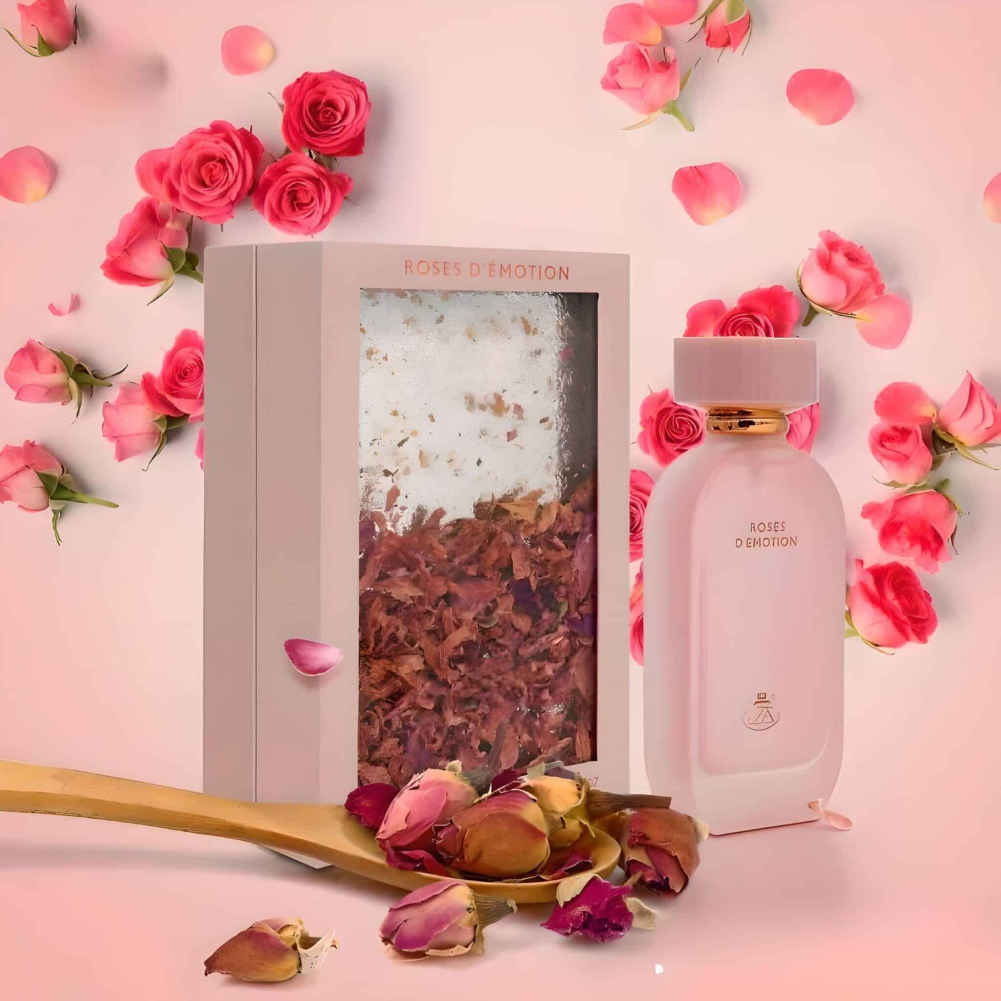 Roses D'Emotion 100ml Eau de Parfum by French Avenue fragrance packaging front view