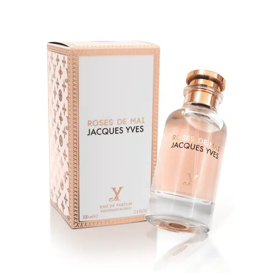 Roses De Mai Jacques Yves 100ml Eau de Parfum by Fragrance World bottle and box