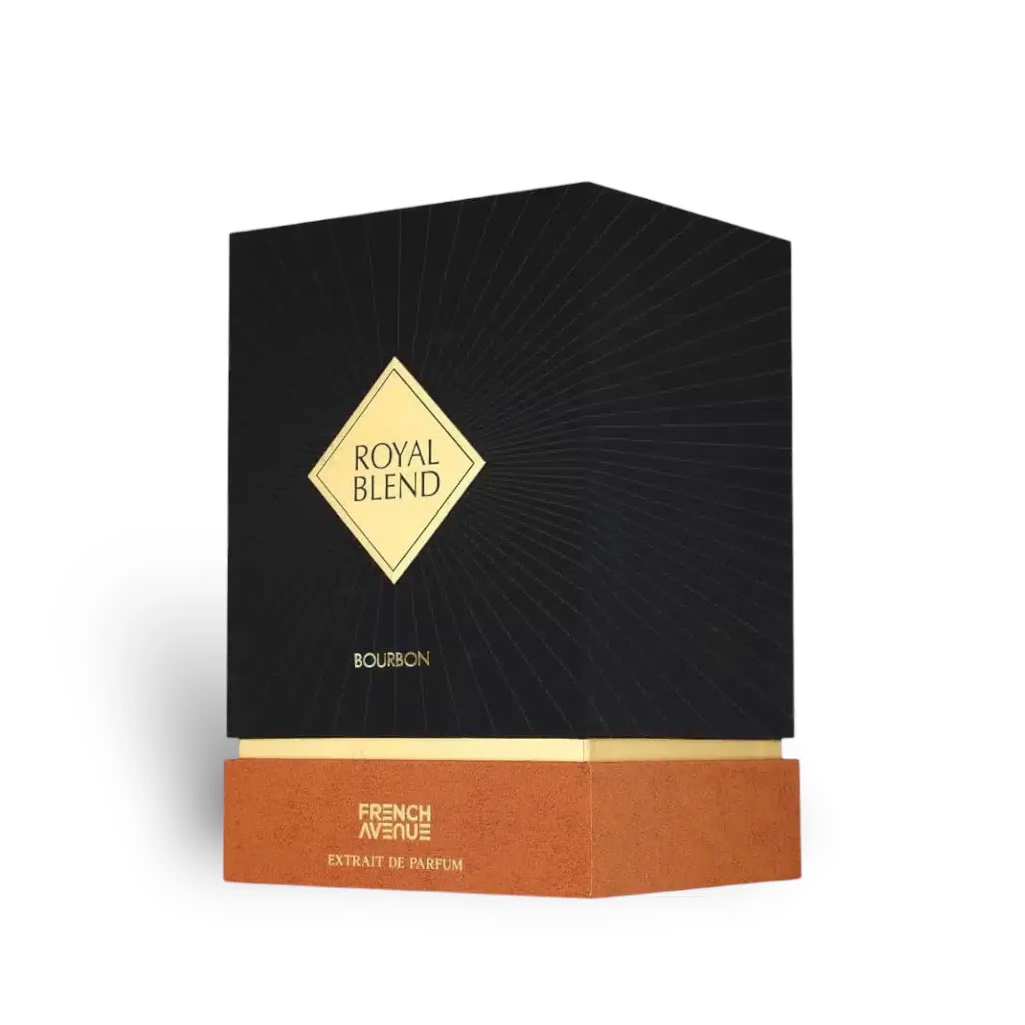 Royal Blend Bourbon 100ml Eau de Parfum by French Avenue bottle and box