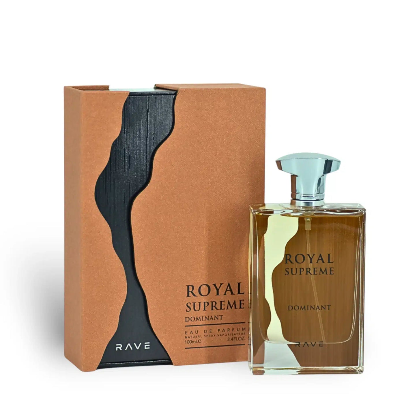 Royal Supreme Dominant 100ml Eau de Parfum by Lattafa bottle and box
