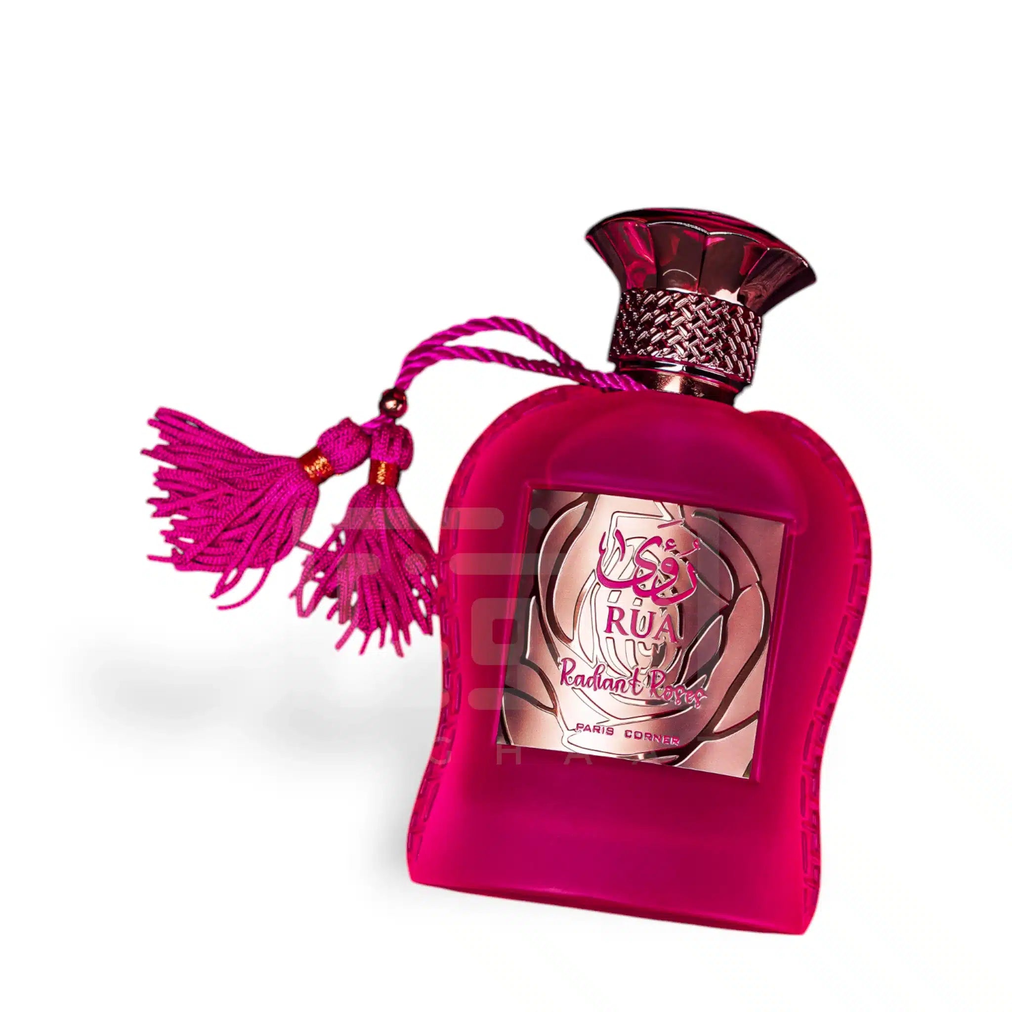 Rua Radiant Roses 100ml Eau de Parfum by Paris Corner fragrance packaging front view