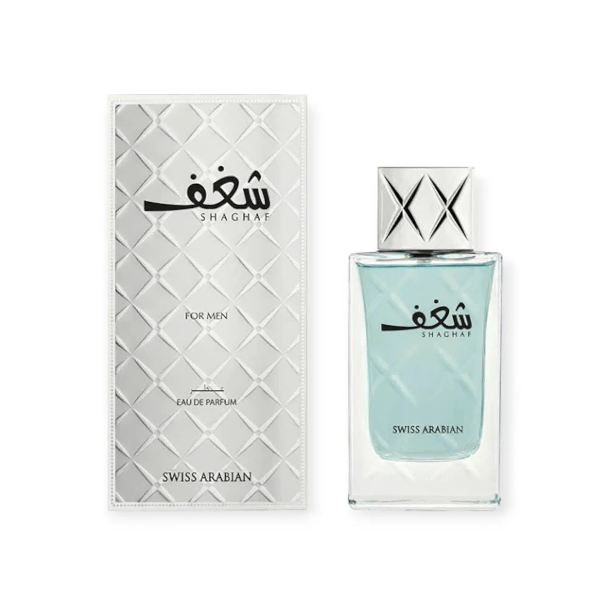 Shaghaf 75ml Eau de Parfum by Swiss Arabian bottle and box
