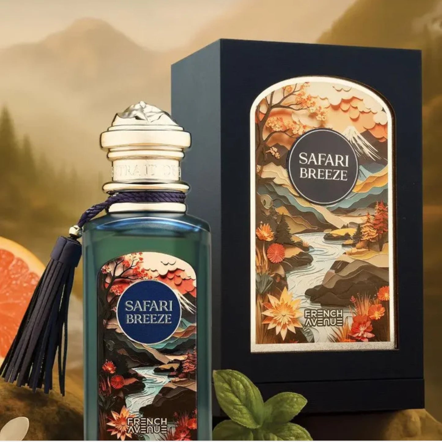 Safari Breeze 100ml Extrait de Parfum by French Avenue fragrance packaging front view