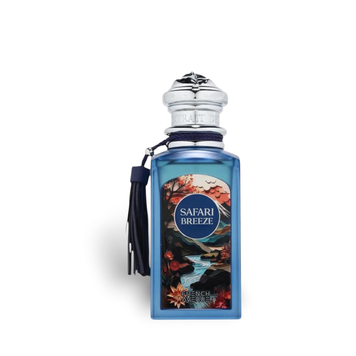 Safari Breeze 100ml Extrait de Parfum by French Avenue perfume bottle close up