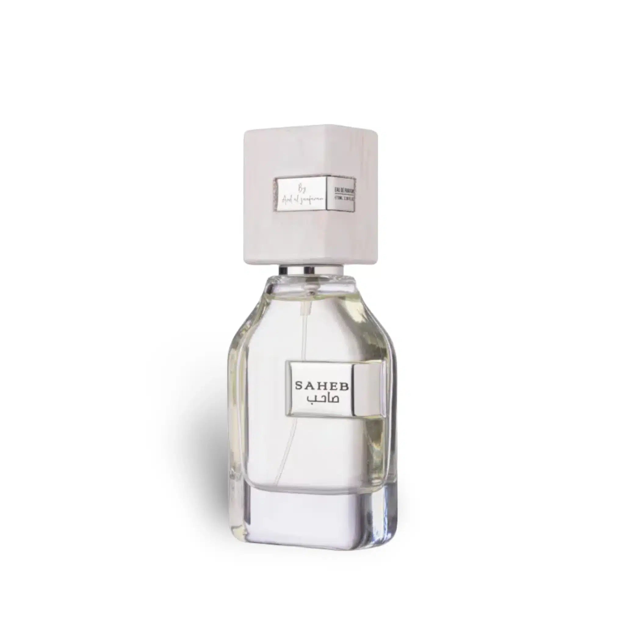 Saheb Intense 70ml Eau de Parfum by Ard Al Zaafaran perfume bottle close up