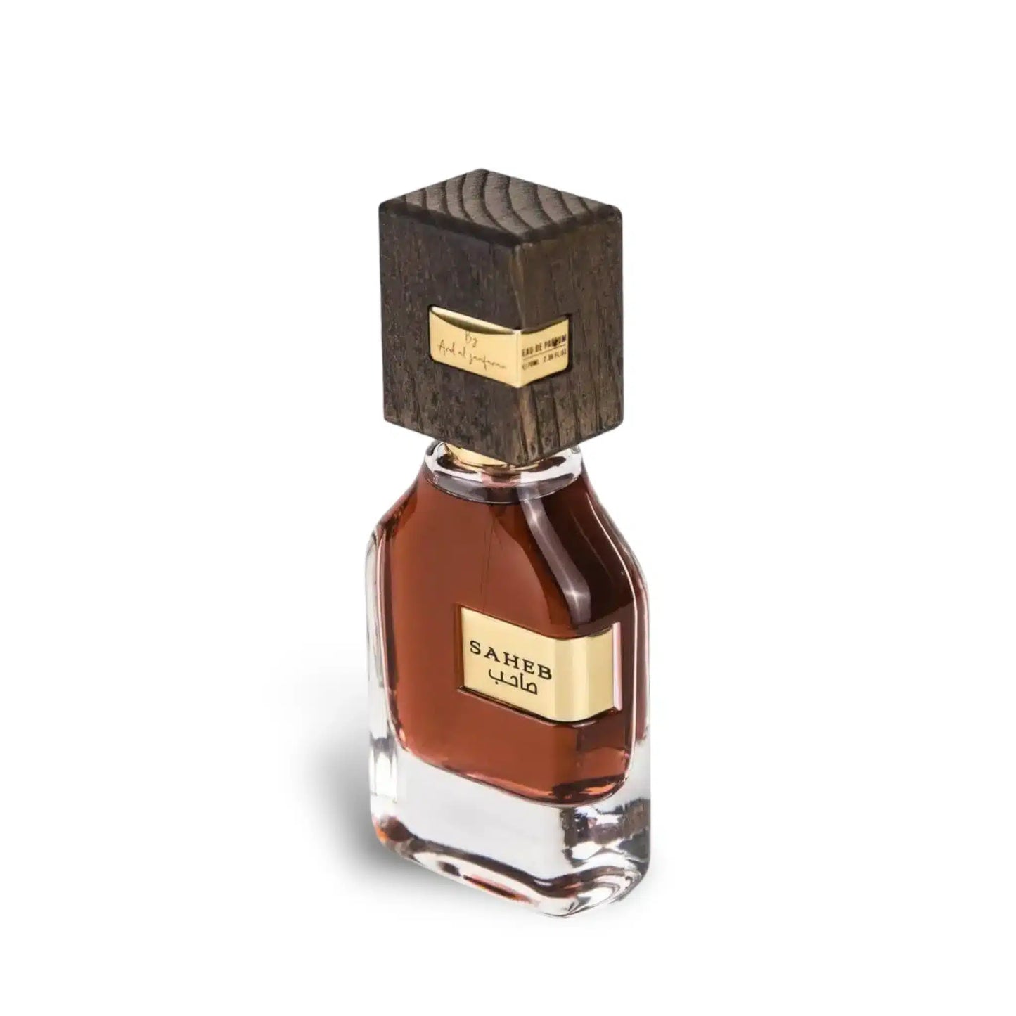 Saheb 70ml Eau de Parfum by Ard Al Zaafaran perfume bottle close up
