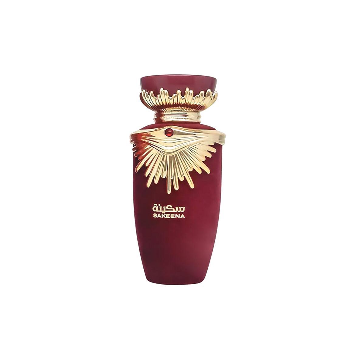 Sakeena 100ml Eau de Parfum by Lattafa fragrance packaging front view