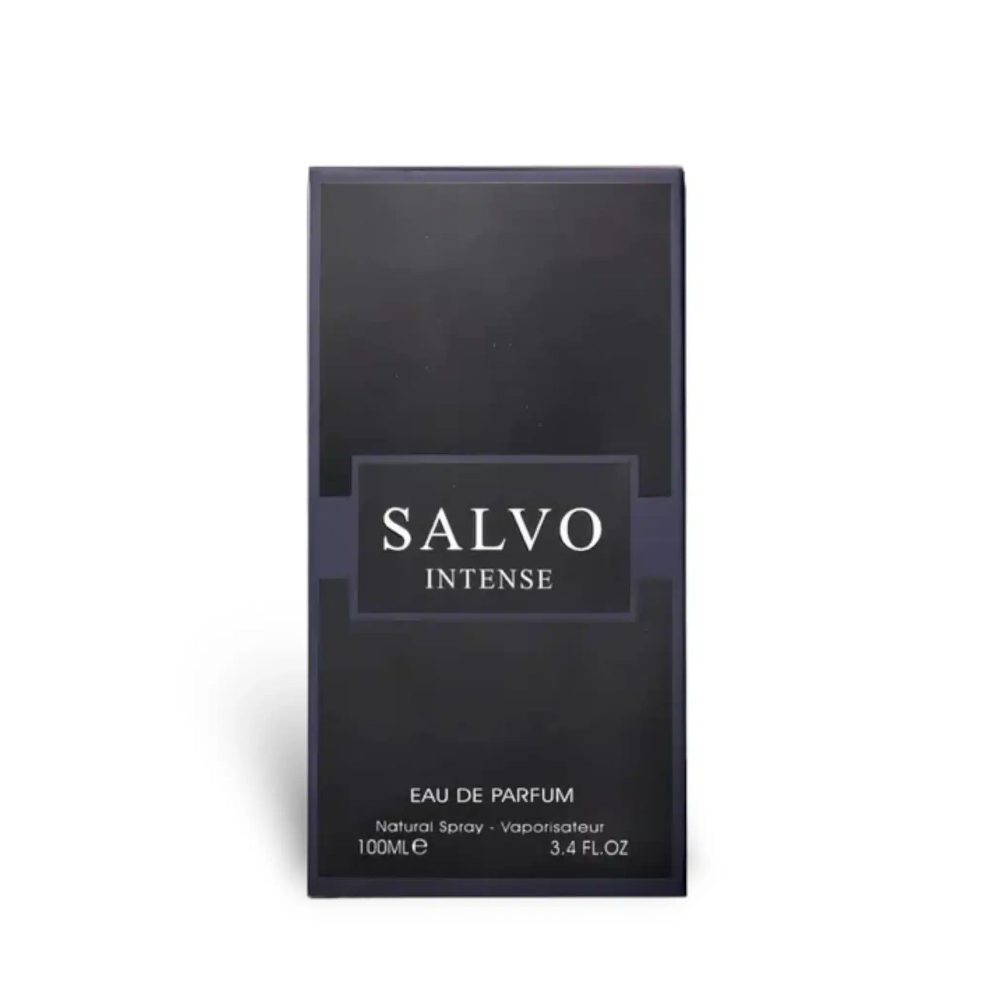 Salvo Intense 100ml Eau de Parfum by Maison Alhambra perfume bottle close up