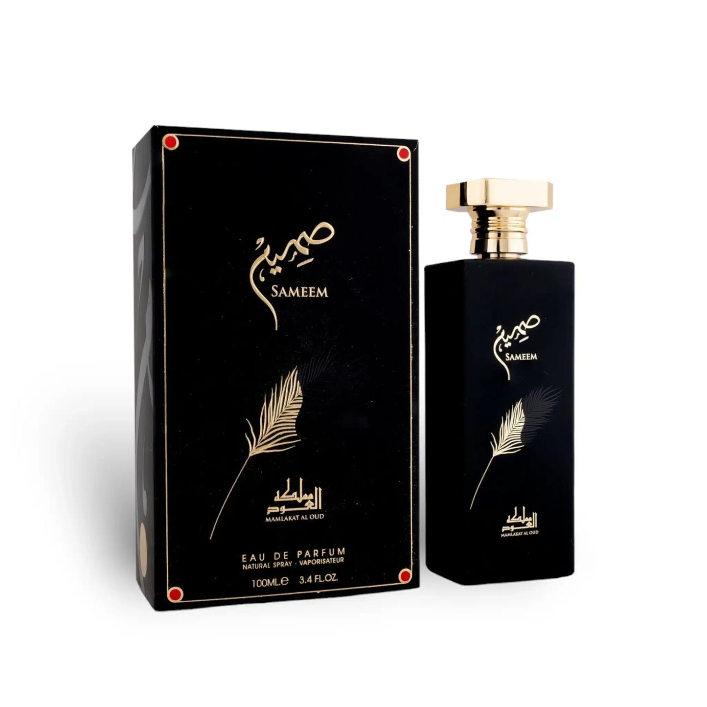 Sameem 100ml Eau de Parfum by Mamlakat Al Oud bottle and box