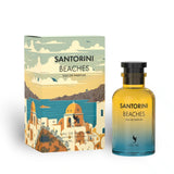 Santorini Beaches 100ml Eau de Parfum by Lattafa bottle and box