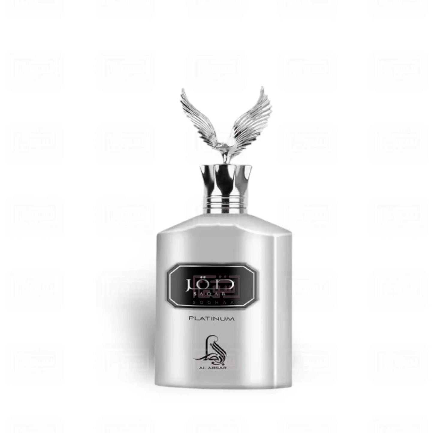 Saqar Platinum 100ml Eau de Parfum by Al Absar fragrance packaging front view