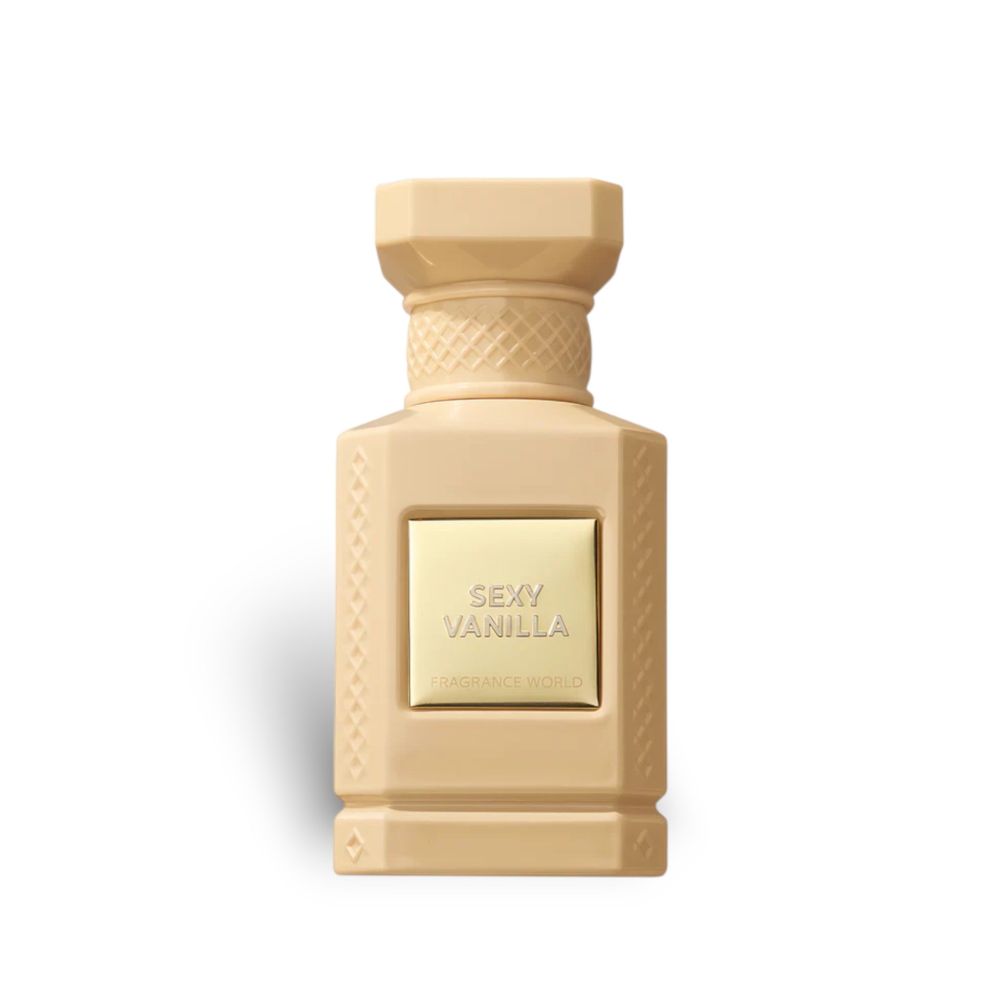Sexy Vanilla 150ml Eau de Parfum by Fragrance World fragrance packaging front view