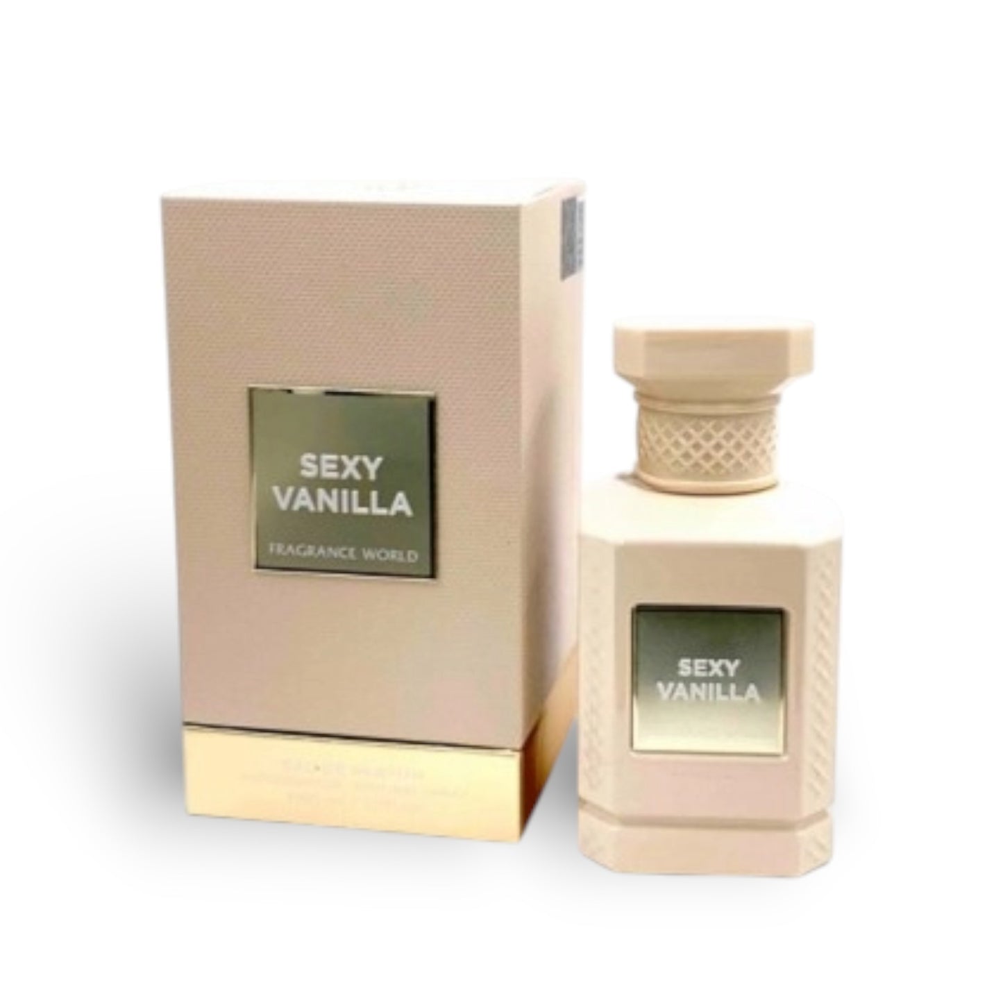 Sexy Vanilla 150ml Eau de Parfum by Fragrance World bottle and box