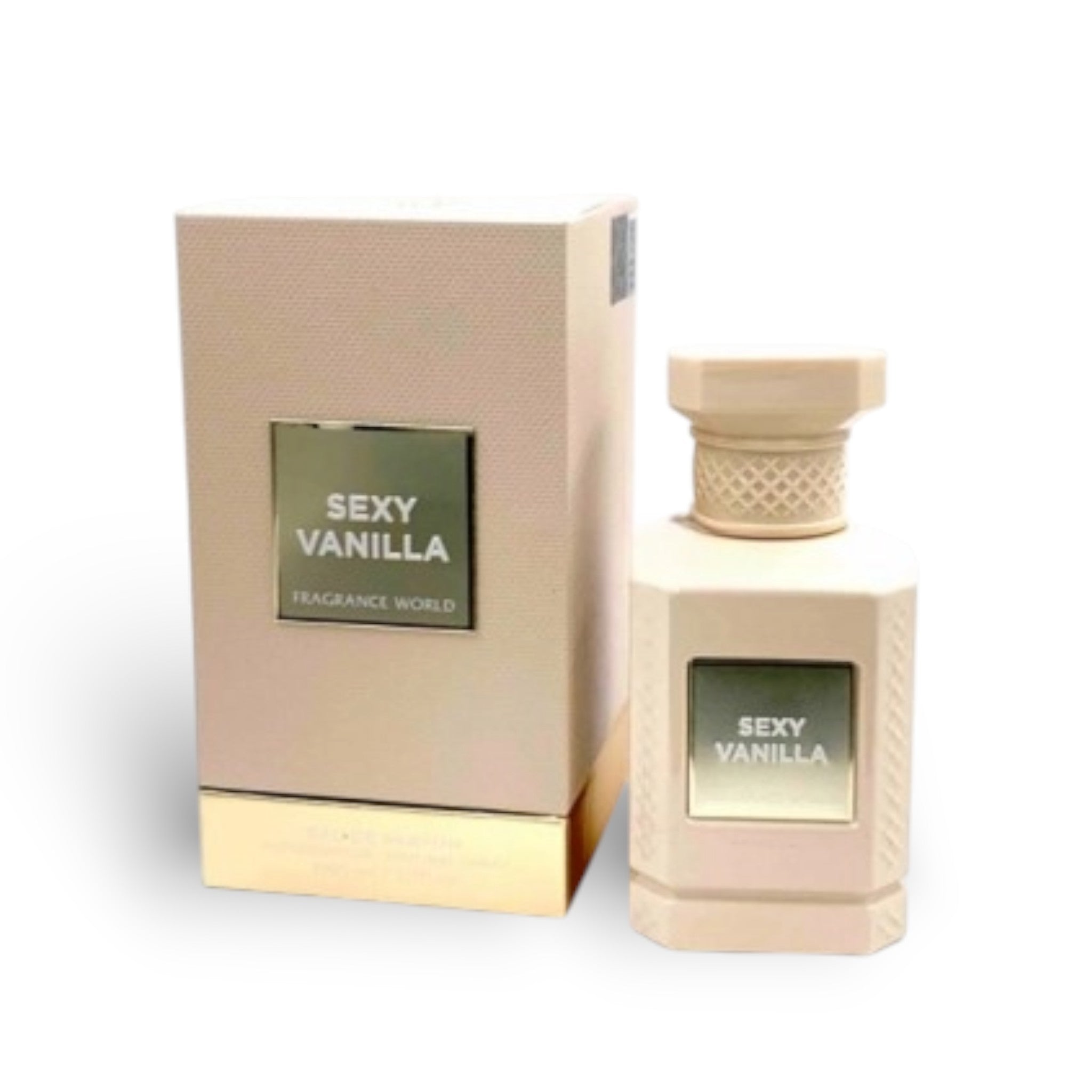 Sexy Vanilla 150ml Eau de Parfum by Fragrance World bottle and box