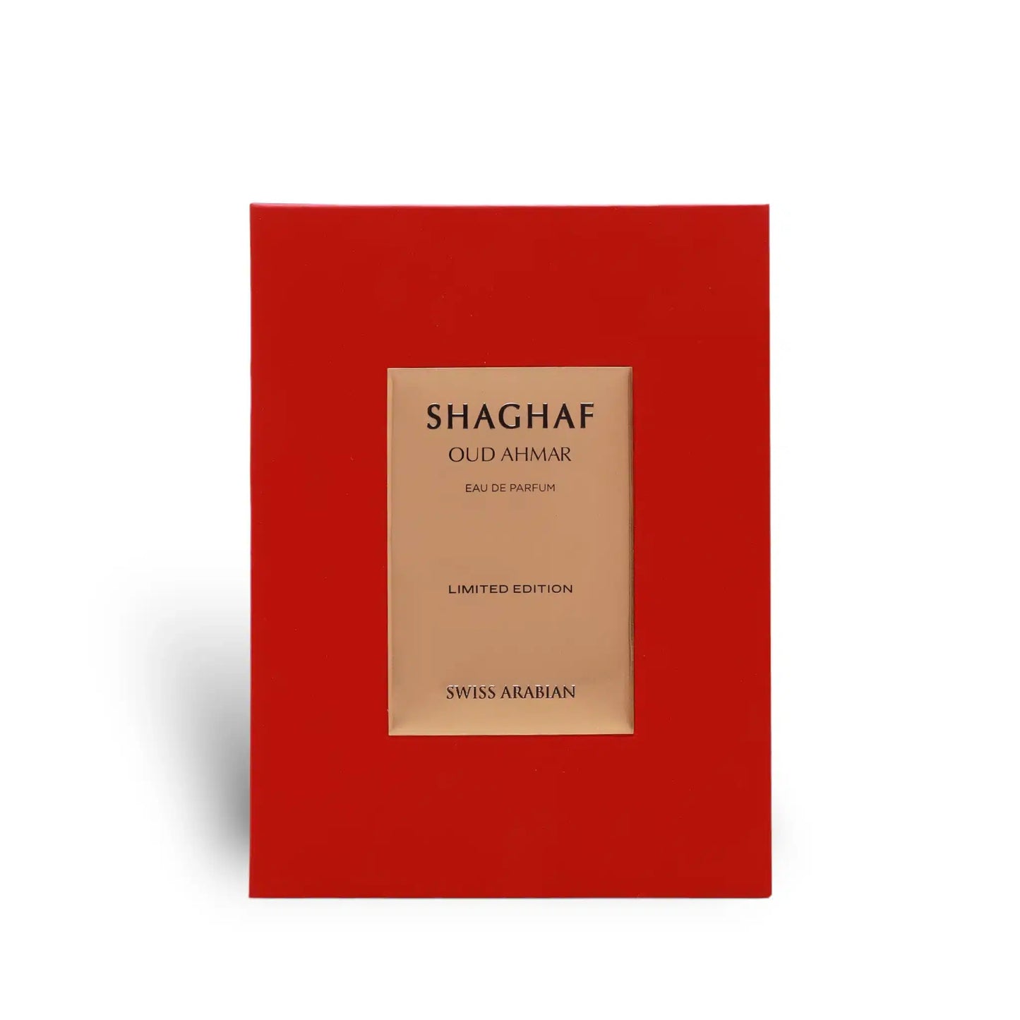 Shaghaf Oud Ahmar 75ml Eau de Parfum by Swiss Arabian bottle and box
