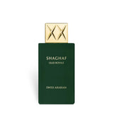 Shaghaf Oud Royale 75ml Eau de Parfum by Swiss Arabian fragrance packaging front view