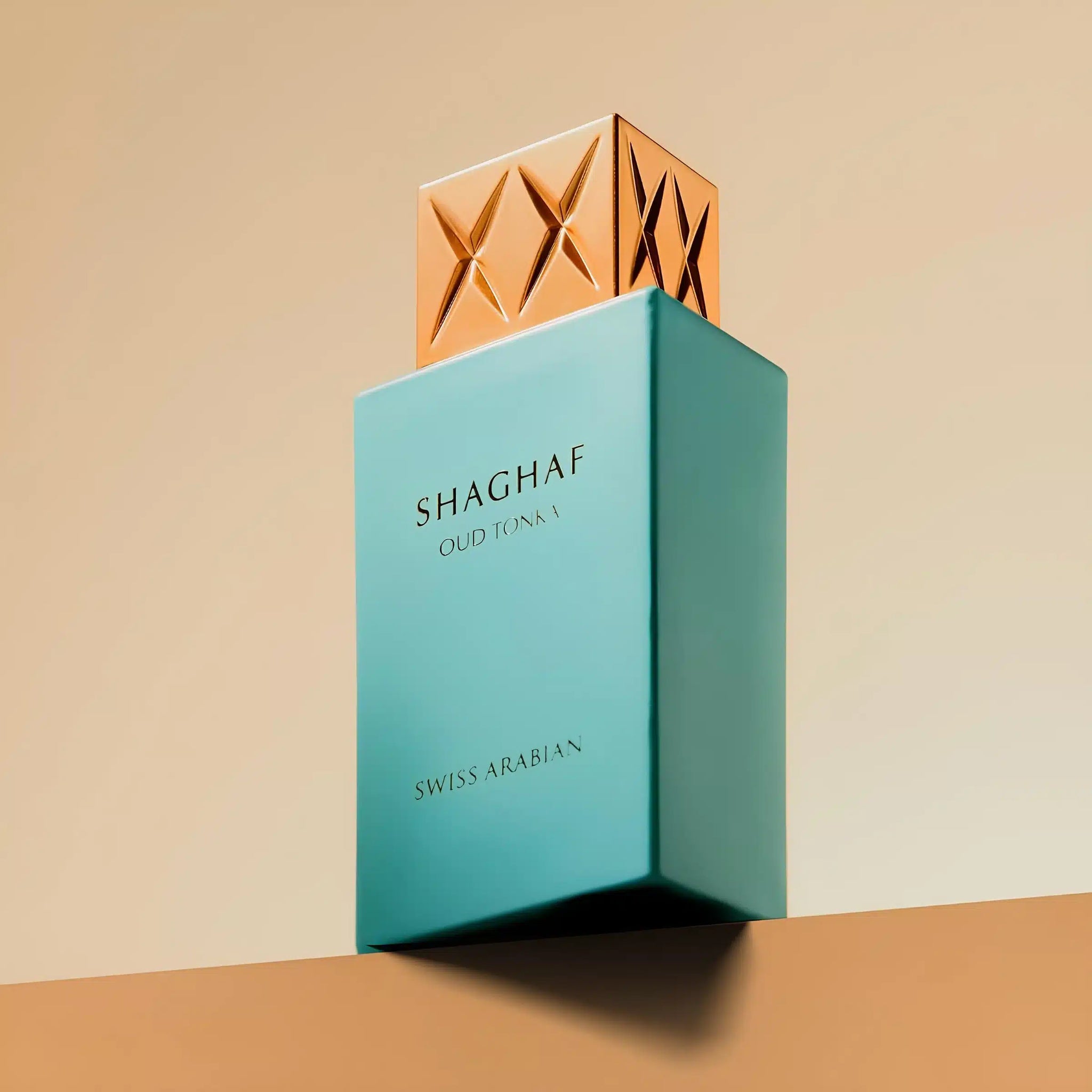Shaghaf Oud Tonka 75ml Eau de Parfum by Swiss Arabian perfume bottle close up