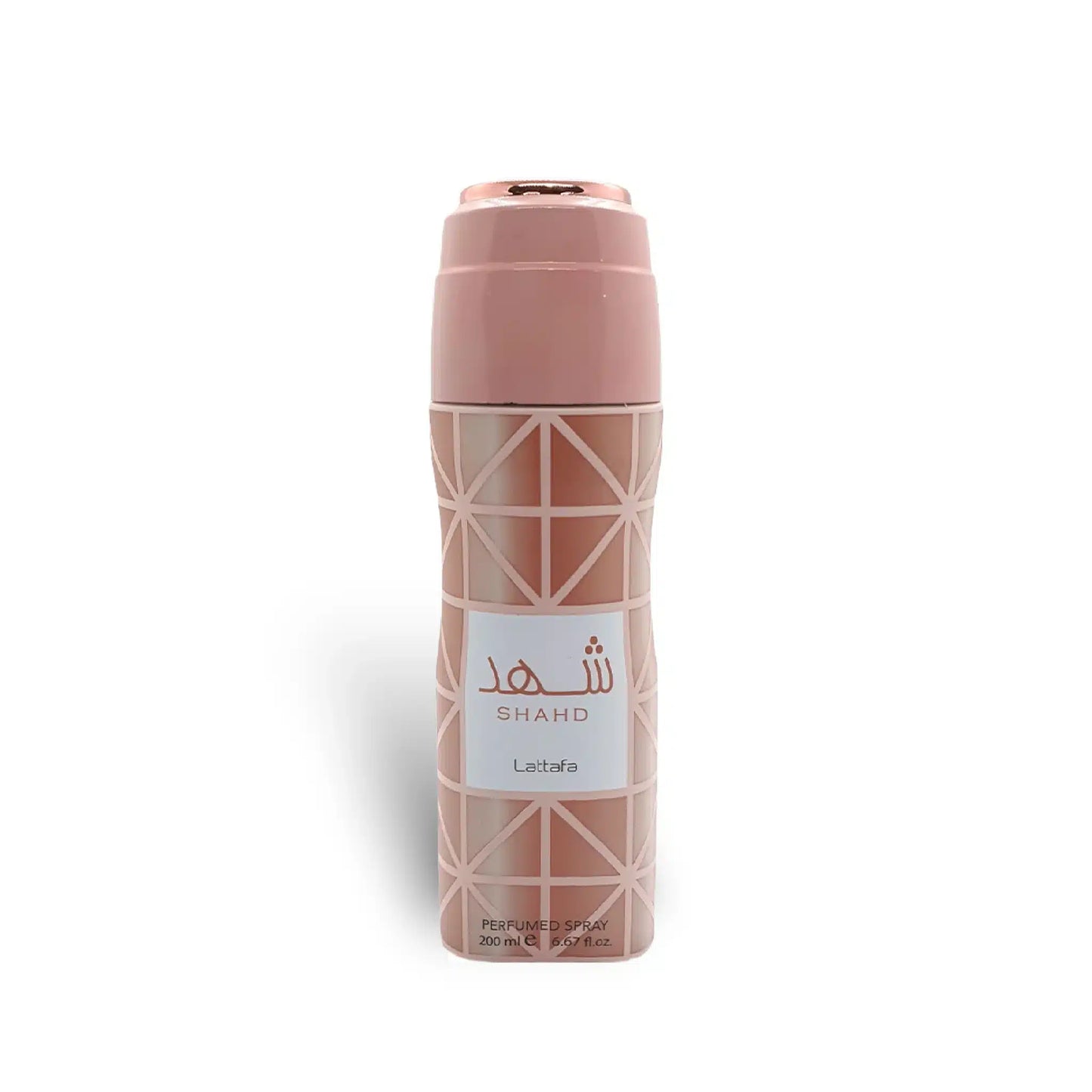 Shahd Perfumed 200ml Body Spray by Lattafa body spray can and packaging