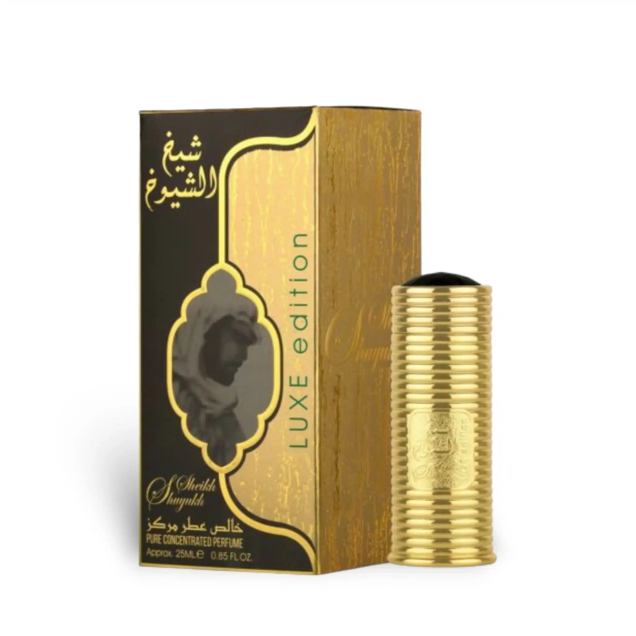 Sheikh Al Shuyukh Luxe Edition Concentrated 25ml Perfume Oil by Lattafa perfume oil bottle