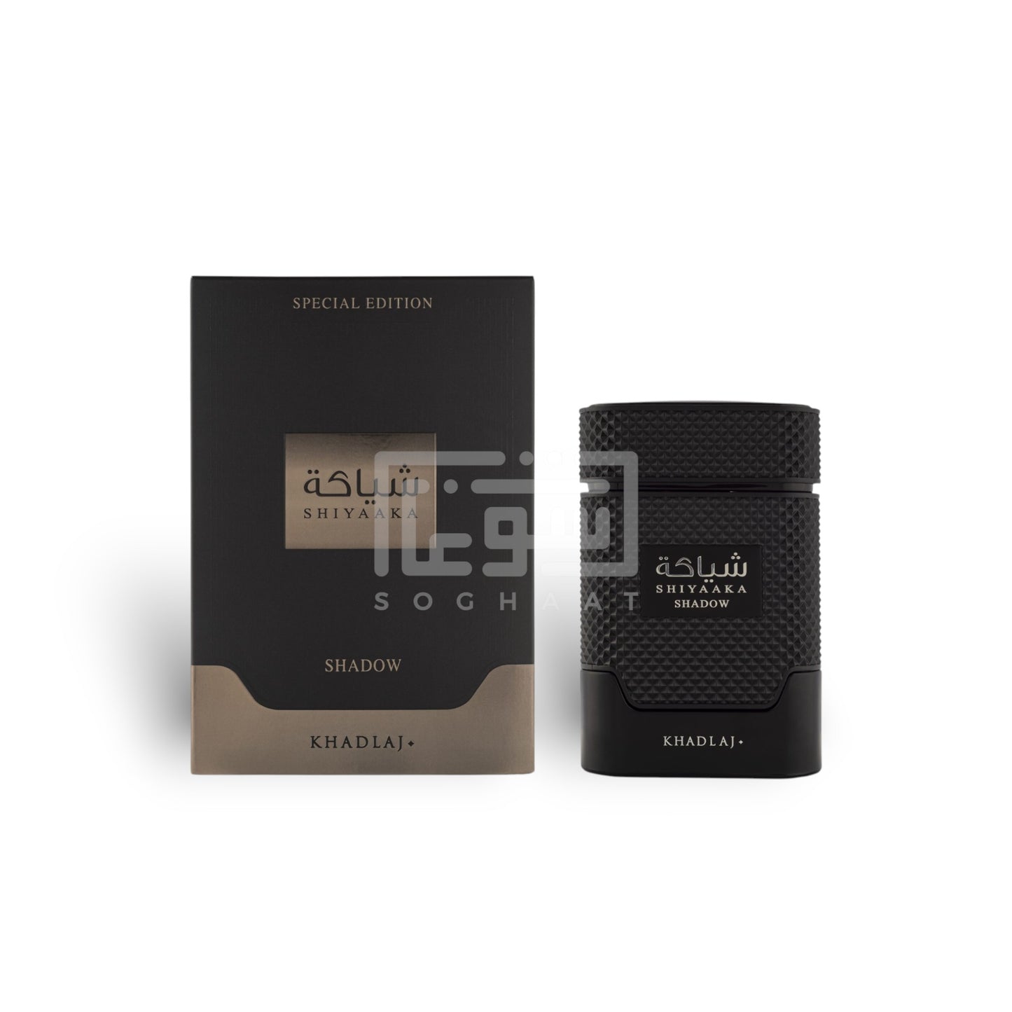 Shiyaaka Shadow Special Edition 100ml Eau de Parfum by Khadlaj bottle and box