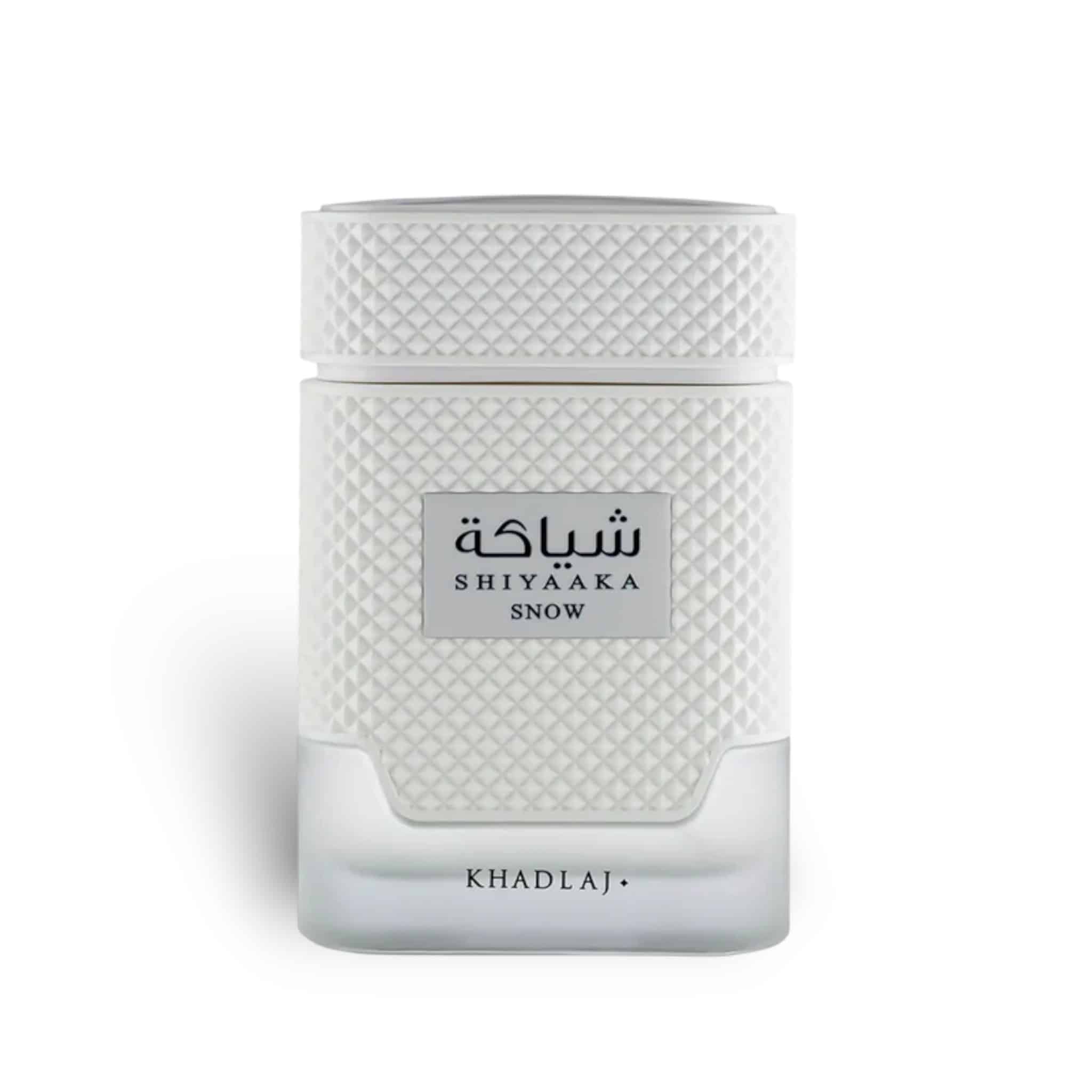 Shiyaaka Snow Special Edition 100ml Eau de Parfum by Khadlaj fragrance bottle