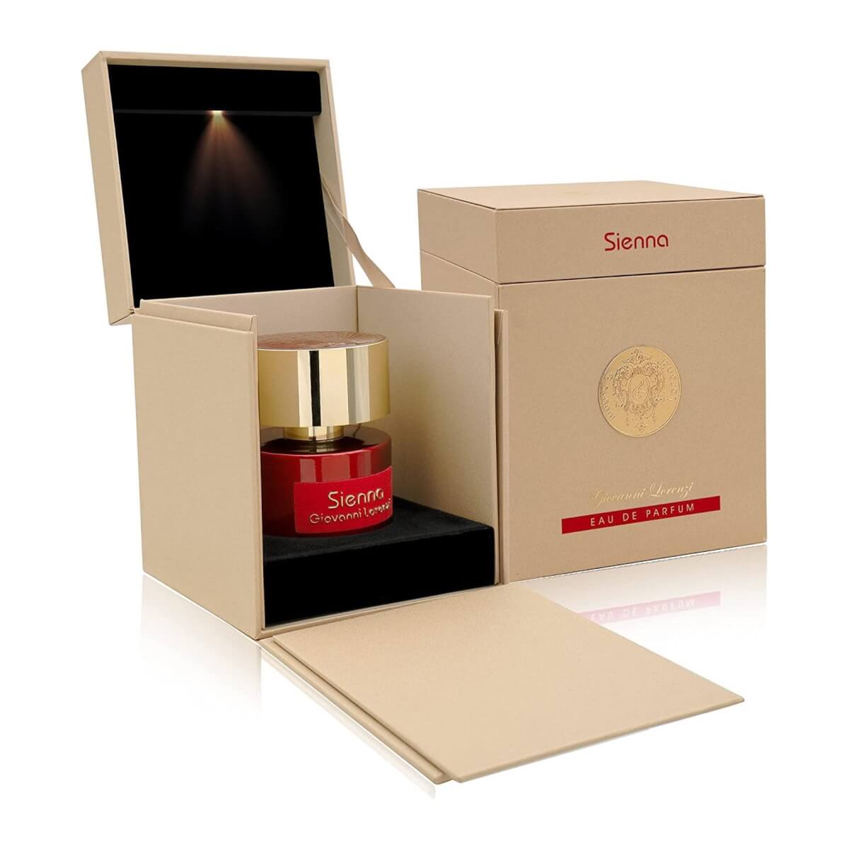 Sienna Giovanni Lorenzi 100ml Eau de Parfum by French Avenue fragrance packaging front view