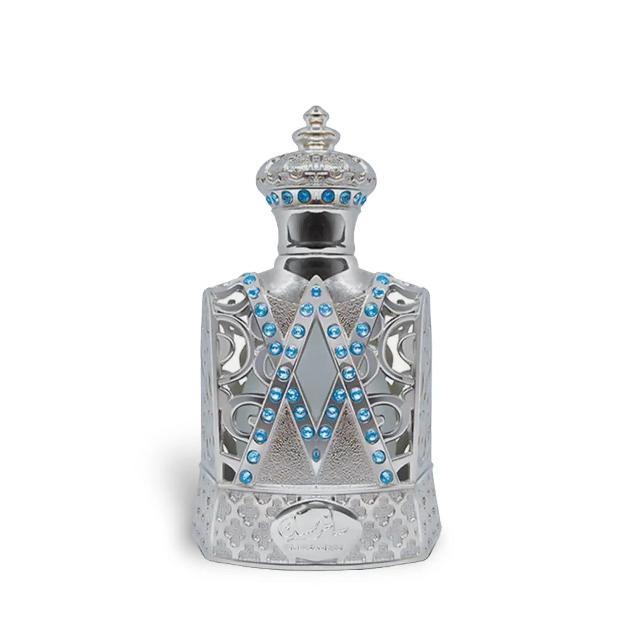 Silver Musk Concentrated 25ml Perfume Oil by Afnan attar packaging front view