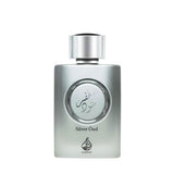 Silver Oud 100ml Eau de Parfum by Asdaaf perfume bottle close up