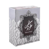 Silver Oud 100ml Eau de Parfum by Asdaaf fragrance packaging front view