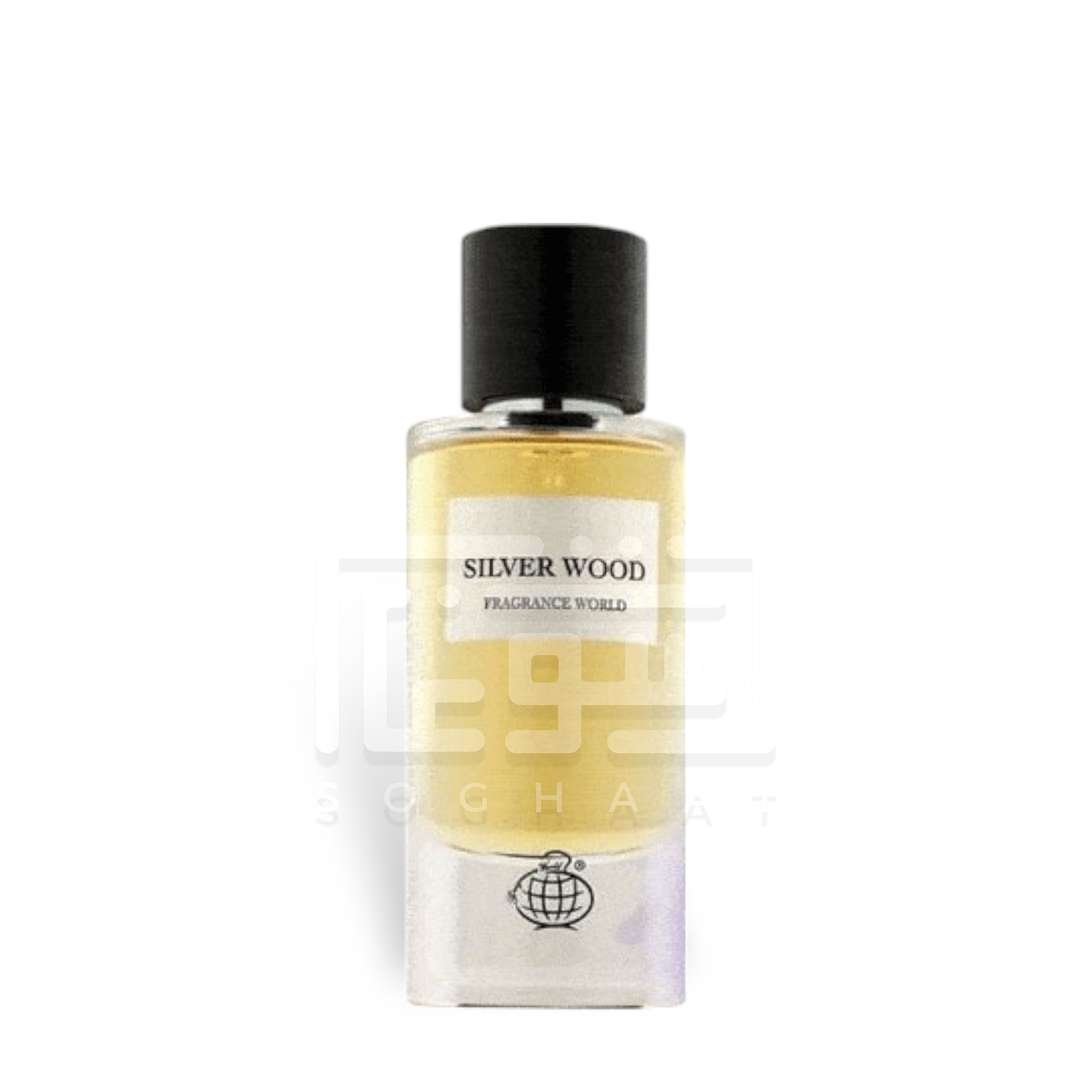 Silver Wood 80ml Eau de Parfum by Fragrance World fragrance packaging front view