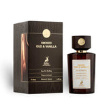 Smoked Oud & Vanilla 100ml Eau de Parfum by Maison Alhambra bottle and box