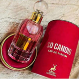 So Candid 85ml Eau de Parfum by Maison Alhambra perfume bottle close up