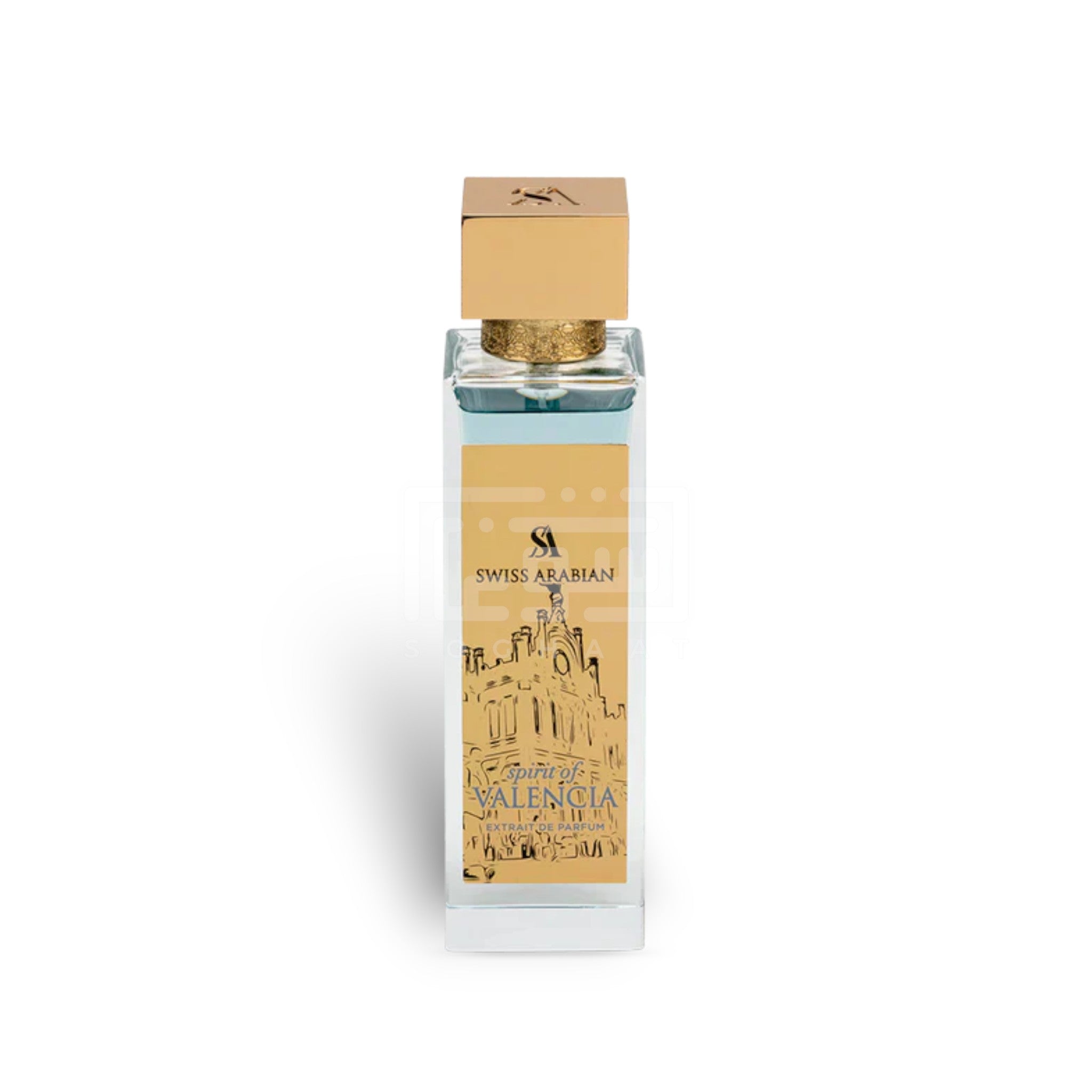 Spirit Of Valencia 100ml Extrait de Parfum by Swiss Arabian fragrance packaging front view