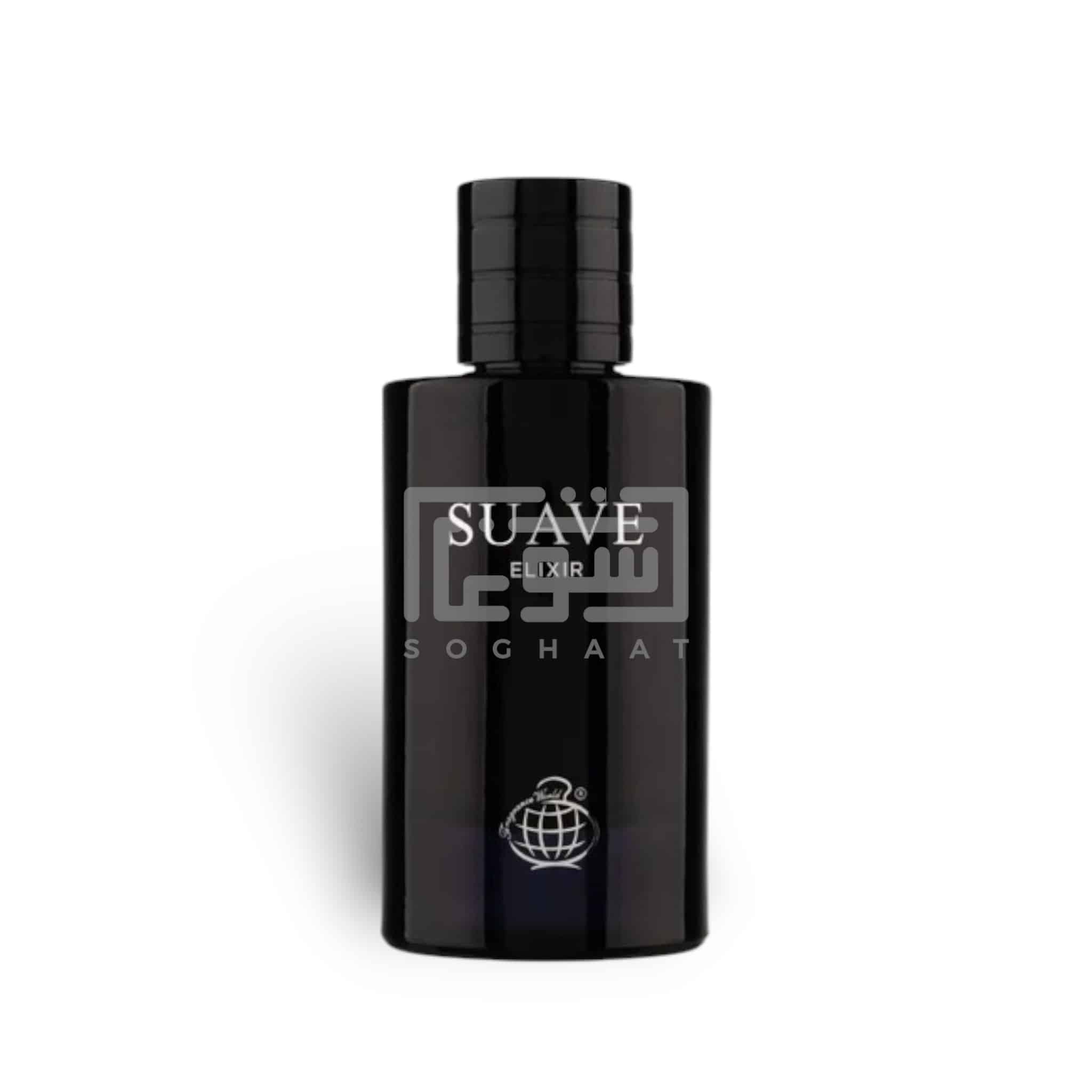 Suave Elixir 80ml Extrait de Parfum by Fragrance World fragrance packaging front view