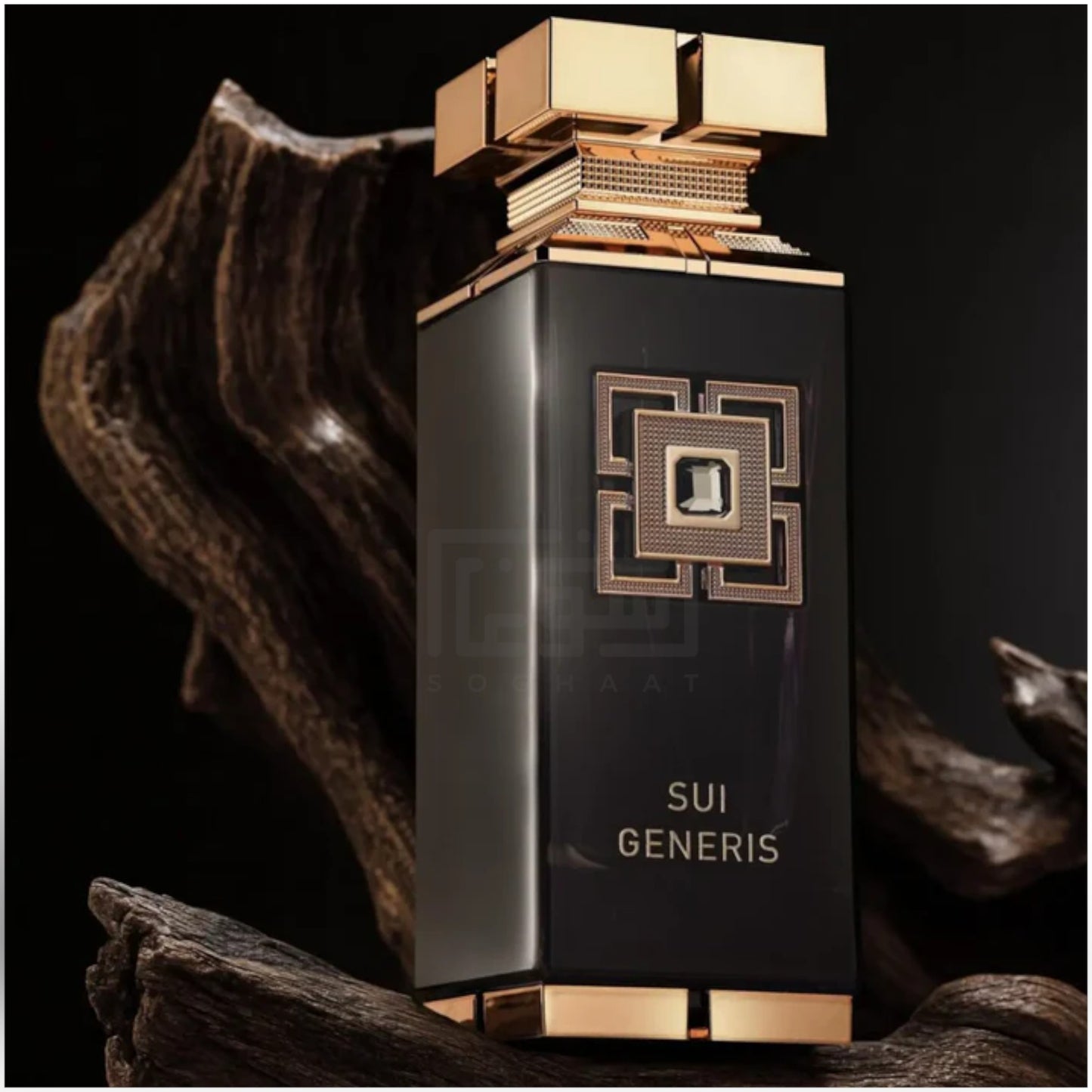 Sui Generis 100ml Eau de Parfum by Fragrance World perfume bottle close up
